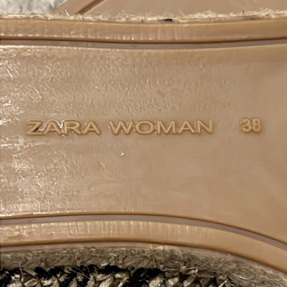 Zara Raffia Espadrille Flats - Picture 8 of 11